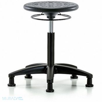 BLUE RIDGE ERGONOMICS Polyurethane Stool 300 lb Cap. Black, 797R84