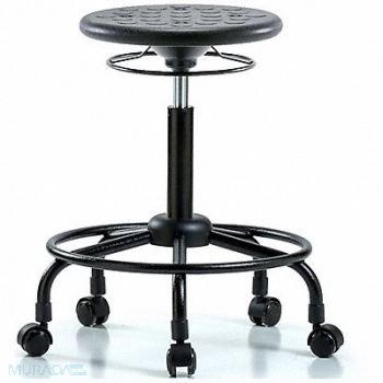 BLUE RIDGE ERGONOMICS Polyurethane Stool 300 lb Cap. Black, 797R86
