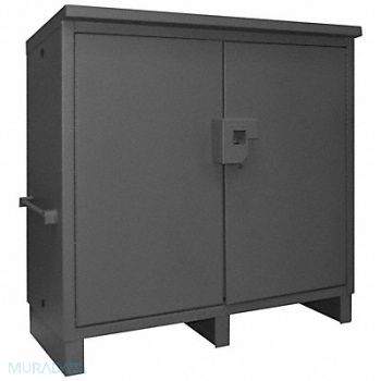 DURHAM MFG Shelving Cabinet 62-3/4 H 64 W Gray, 1UBL5