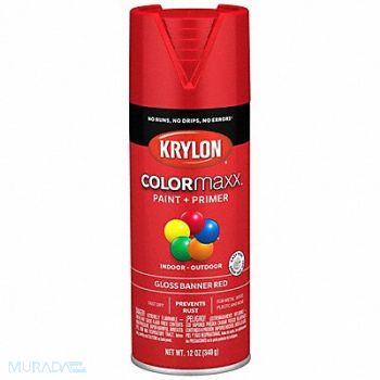 COLORMAXX Spray Paint Gloss Banner Red 12 oz, 800T36