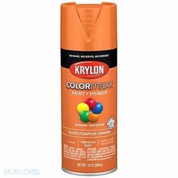 COLORMAXX Spray Paint Gloss Pumpkin Orange 12 oz, 800T38