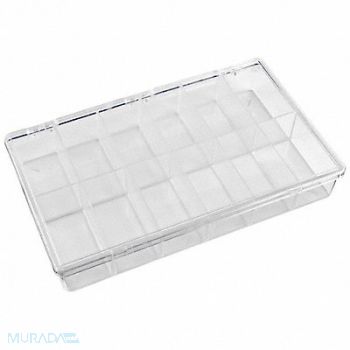 FLAMBEAU K4967 Compartment Box Snap Clear 1 13/16 in, 2W782