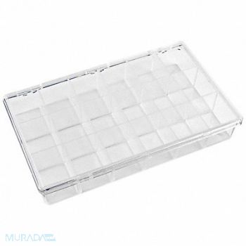FLAMBEAU K4967 Compartment Box Snap Clear 1 13/16 in, 2W781