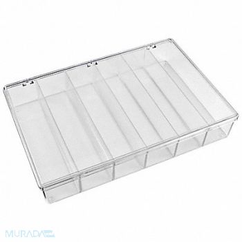 FLAMBEAU K4970 Compartment Box Snap Clear 2 13/16 in, 2W468
