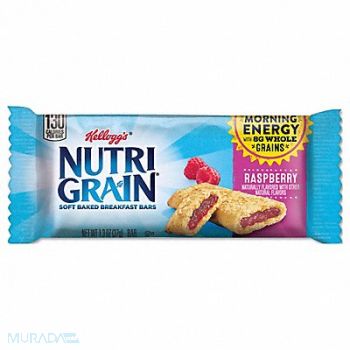 NUTRIGRAIN Cereal Bars Raspberry 1.3 oz PK16, 38ED43