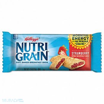NUTRIGRAIN Cereal Bars Strawberry 1.3 oz PK16, 38ED44