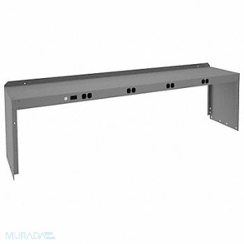 TENNSCO Electrical Shelf Riser 72Wx15Dx18H Gray, 1PB74