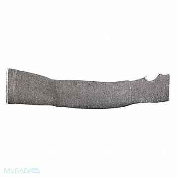 SUPERIOR GLOVE Cut-Resistant Sleeve L Gray/White PR, 55NE29
