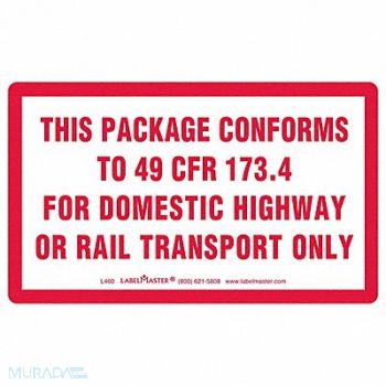 LABELMASTER Label 3 H 5 W PK500, 35ZL19