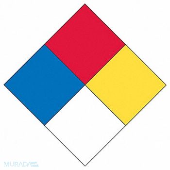 LABELMASTER NFPA Diamond Label 10-1/2inx10-1/2in, 35ZJ27