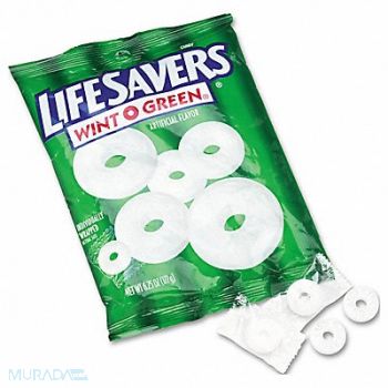 LIFESAVERS Candy Life Savers Wint O Green 6.25 oz., 43PW72