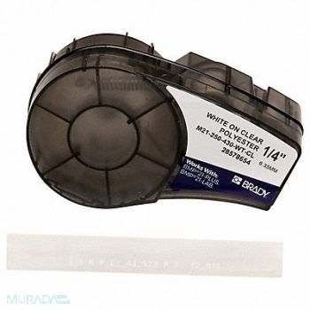 BRADY Label Tape Cartridge Permanent Printer, 20XW76