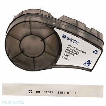 BRADY Label Tape Cartridge Permanent Printer, 20XW75