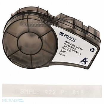 BRADY Label Tape Cartridge Permanent Printer, 20XW80