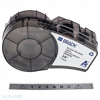BRADY Label Tape Cartridge Permanent Printer, 20XW83