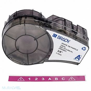 BRADY Label Tape Cartridge Permanent Printer, 20XW84
