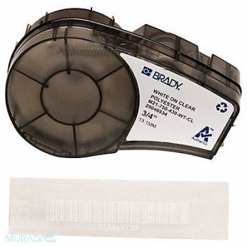 BRADY Label Tape Cartridge Permanent Printer, 20XW91