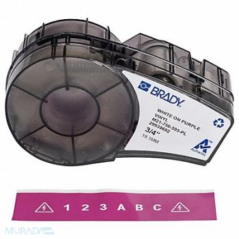 BRADY Label Tape Cartridge Permanent Printer, 20XW95