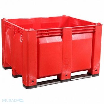 DECADE PRODUCTS J2328 Bulk Container Red Solid 40 in, 39UV36