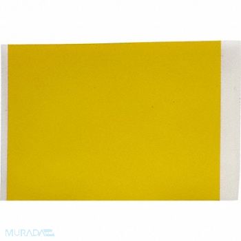 BRADY Label Polyester Color Yellow 2 W, 803TU8