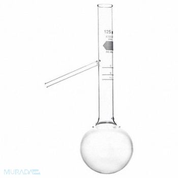 KIMBLE Engler Distilling Flask 125mL Clear PK24, 52NL28