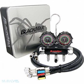 BLACKMAX Mechanical Manifold Gauge Set 2 Valves, 406D51