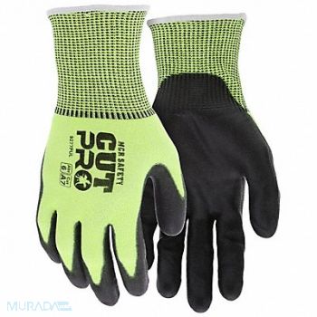 MCR SAFETY Cut/Puncture Resistant Glove Hi-Vis PK12, 801AZ8