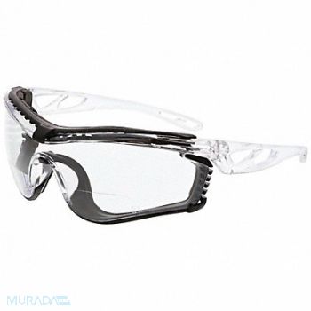MCR SAFETY Safety Glasses Polycarbonate Clear Uni, 801W26