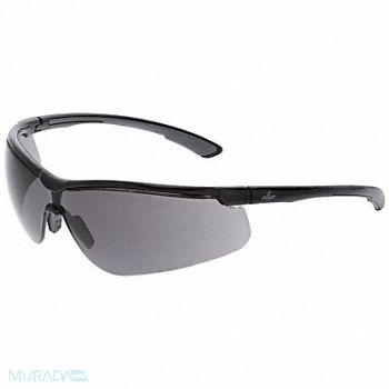 MCR SAFETY Safety Glasses Polycarbonate Black Uni, 801W32