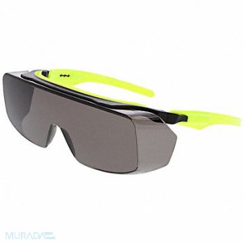 MCR SAFETY Safety Glasses PC Hi-vis Lime Uni, 801W48