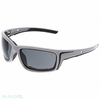 MCR SAFETY Safety Glasses Polycarbonate Gray Uni, 801W55