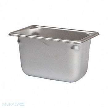 GRAINGER APPROVED Dimpled Pan 1 1/8 Qt 4X6 7/8X4.25 304SS, 3LEP4