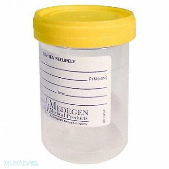 MEDEGEN MEDICAL PRODUCTS Specimen Container 4 oz Wide PK300, 245Z96