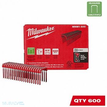 MILWAUKEE Insulated Cable Staples 3/4, 794JP0