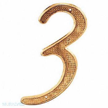 PRIME-LINE Number Sign Overall 4 H x 2 W PK2, 447F17