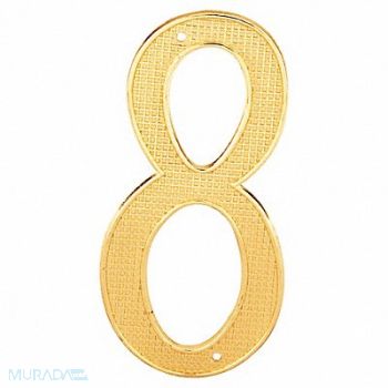 PRIME-LINE Number Sign Overall 4 H x 2 W PK2, 447F22