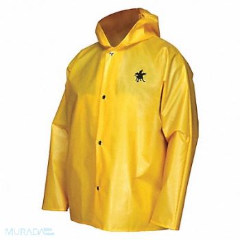 MCR SAFETY Rain Jacket 4XL Yellow Unisex, 55KW63