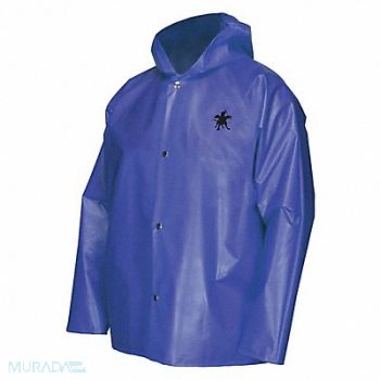 MCR SAFETY Rain Jacket Bound Seam XL Blue Unisex, 55KW77
