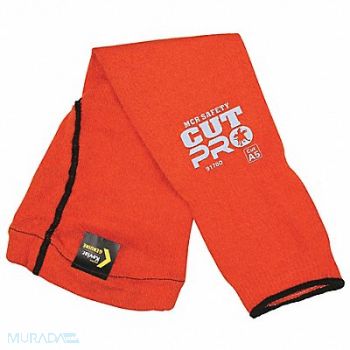 MCR SAFETY Cut-Resistant Sleeve Orange L Size, 55VT24