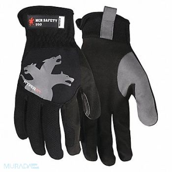 MCR SAFETY Mechanics Glove M Full Finger PR, 60HM69
