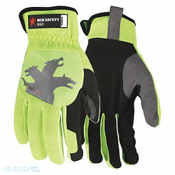 MCR SAFETY Mechanics Glove 2XL Full Finger PR, 60HM87