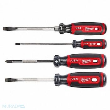 MILWAUKEE Screwdriver Set Cushion Grip, 798KV3