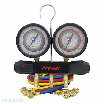PRO-SET Mechanical Manifold Gauge Set 2 Valves, 406D48