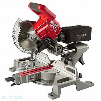 MILWAUKEE Cordless Miter Saw Kit 5000 RPM 18.0VDC, 419J63