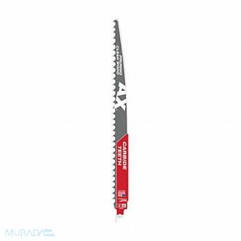 MILWAUKEE Reciprocating Saw Blade Carbide Rigid, 60RG50