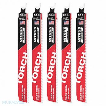 MILWAUKEE Reciprocating Saw Blades PK5, 55ZK52