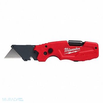 MILWAUKEE Folding Utility Knife Metal, 61DE54