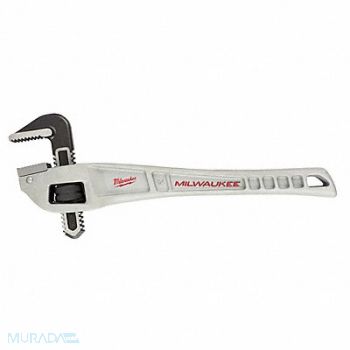 MILWAUKEE Offset Pipe Wrench Ergonom Serrated 14, 487R39
