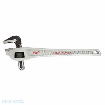 MILWAUKEE Pipe Wrench Ergonomic Serrated 18, 487R40