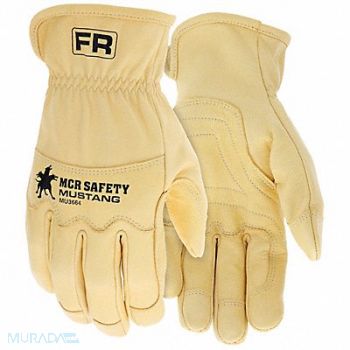 MCR SAFETY Leather Gloves PR, 793ZT4
